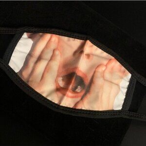 Unisex Home Alone Scream-Inspired Reusable Face Mask With Stretchable Ear Loops